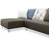 Blossom Sectional Sofa - Brown Fabric, Left Facing Chaise - NSI-421005L
