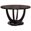 Cafe 5 Piece Dining Set - Round Wood Table, Microfiber Chairs - NSI-517006S