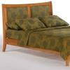 Chamomile Platform Bed with Folding Foot Bench - NDF-CHAMOMILE-FFB