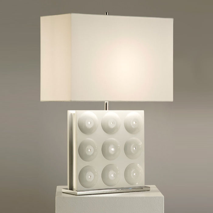 Trudy Standing Table Lamp in White 