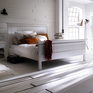 Halifax King Bed - Pure White 