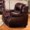 Hampton 3 Piece Eco Leather Sofa Set - Chestnut, Rolled Arms - NVH-9000-SOFA-SET