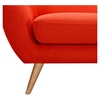 Ida Button Tufted Upholstery Armchair - Retro Orange - NYEK-223315