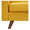 Uma Armchair - Papaya Yellow, Button Tufted - NYEK-223350