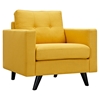 Uma Armchair - Papaya Yellow, Button Tufted - NYEK-223350