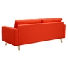 Uma Sofa - Retro Orange, Button Tufted - NYEK-223352