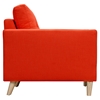Uma Armchair - Retro Orange, Button Tufted - NYEK-223353