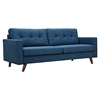 Uma Sofa - Stone Blue, Button Tufted - NYEK-223355