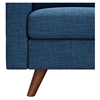 Uma Armchair - Stone Blue, Button Tufted - NYEK-223356
