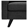 Uma Sofa - Charcoal Gray, Button Tufted - NYEK-223358