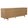 Alma 7 Drawers Sideboard - Natural with Red Door - NYEK-224405-NR