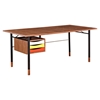 Soren Desk - Walnut and Red - NYEK-224410-C
