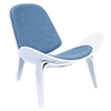 Shell Accent Chair - Dodger Blue - NYEK-224434