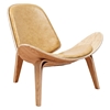 Shell Accent Chair - Aged Maple - NYEK-224443