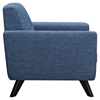 Dania Tufted Upholstery Armchair - Stone Blue - NYEK-224470