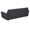 Dania Tufted Upholstery Sofa - Charcoal Gray - NYEK-224471