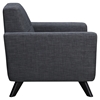 Dania Tufted Upholstery Armchair - Charcoal Gray - NYEK-224472