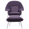 Saro Upholstered Chair - Plum Purple - NYEK-225506