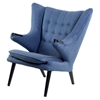 Bjorn Button Tufted Upholstery Chair - Dodger Blue - NYEK-445545