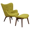 Aiden Button Tufted Upholstery Chair - Avocado Green - NYEK-445560