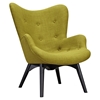 Aiden Button Tufted Upholstery Chair - Avocado Green - NYEK-445560