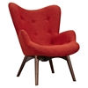 Aiden Button Tufted Chair - Lava Red - NYEK-445562
