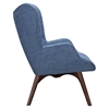 Aiden Button Tufted Upholstery Chair - Dodger Blue - NYEK-445563
