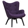 Aiden Button Tufted Upholstery Chair - Plum Purple - NYEK-445566