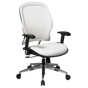 Space Seating 33 Series Deluxe White Vinyl Managers Chair 