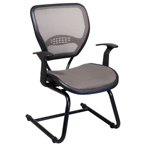 Space Seating 55 Series Deluxe Latte AirGrid Seat and Back Visitors Chair 