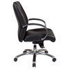 Pro-Line II 8001 - Deluxe Mid Back Executive Chair in Black Leather - OSP-8001