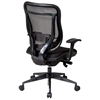Space Seating 818 Series Executive High Back Black Office Chair - OSP-818-31G9C18P