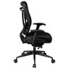 Space Seating 818 Series Executive High Back Black Office Chair - OSP-818-31G9C18P
