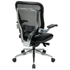 Space Seating 818A Series Executive High Back Leather Seat Chair with Cantilever Arms - OSP-818A-41P9C1C3