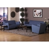 Contemporary Fabric Sofa with Cherry Finished Feet - OSP-SF8473