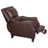 Duncan Bustle-Back Reclining Chair - Harlee Brown Leather - OHF-150-10HARBRW