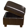 Max Storage Ottoman - Welting, Cortina Dark Brown Leather - OHF-550-06CORBRW