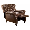 Cambridge Reclining Chair - Tufted, Coventry Brown Leather - OHF-2568-10COVBRW