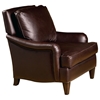 Henri Club Chair - Nail Heads, Dark Brown Leather - OHF-595-01OPUDB