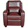 Brice Club Leather Recliner Chair - Harlee Dark Red - OHF-738-10HARRED