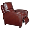 Brice Club Leather Recliner Chair - Harlee Dark Red - OHF-738-10HARRED