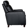 Florence Reclining Armchair - Royal Black Leather - OHF-8645-10ROYBLK