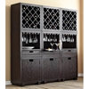 Modulare Wooden Wine Cabinet Dark Mahogany Dcg Stores