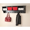 60 Inch Wide Hanging Entryway Shelf - Black - PRE-BEC-6016
