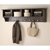 60 Inch Wide Hanging Entryway Shelf - Espresso - PRE-EEC-6016