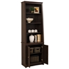 Indra Espresso Tall Slant-Back Bookcase with Doors - PRE-ESBH-0002-1