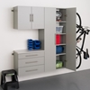 HangUps 3-Piece 60 Inch Storage Cabinet Set - Light Gray - PRE-GRGW-0702-3M