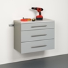 HangUps 3-Drawer Base Storage Cabinet - Light Gray - PRE-GSCW-0730-1