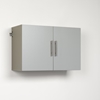 HangUps 36 Inch Upper Storage Cabinet - Light Gray - PRE-GSUW-0708-1