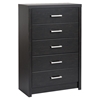District King Bedroom Set with 2-Drawer Tall Nightstand - Washed Black - PRE-HBPK-0500-2K-BED-SET